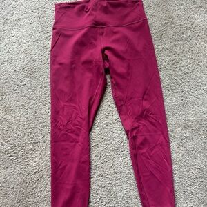 Lululemon Wunder Train 25 Magenta Smoke
